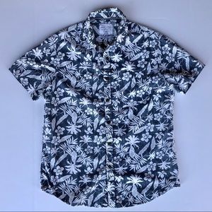 Denim & Flower short sleeve Aloha shirt